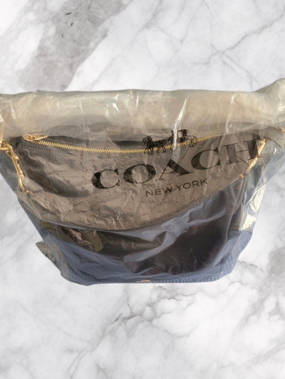 Coach Pennie Pebbled Leather Crossbody Shoulder Bag NWT In Original Packaging - Picture 7 of 11